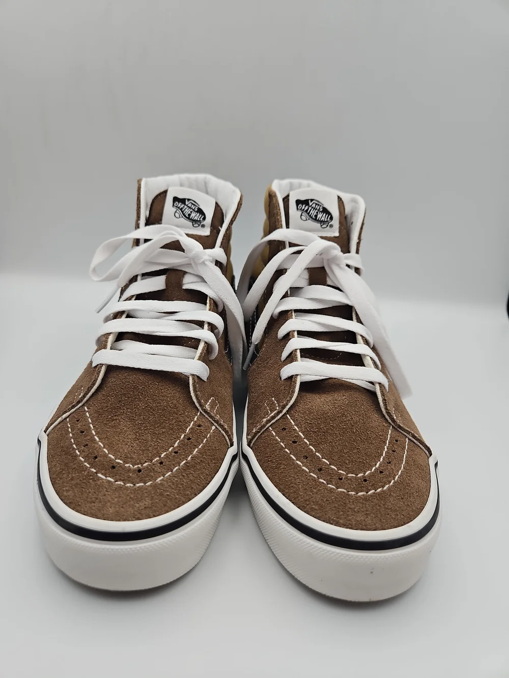 Vans High Top Sneakers Brown and Tan